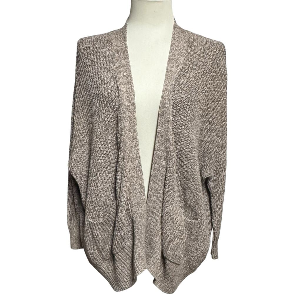BDG Urban Outfitters Open Front Cardigan Sweater Tan Beige Brown Medium